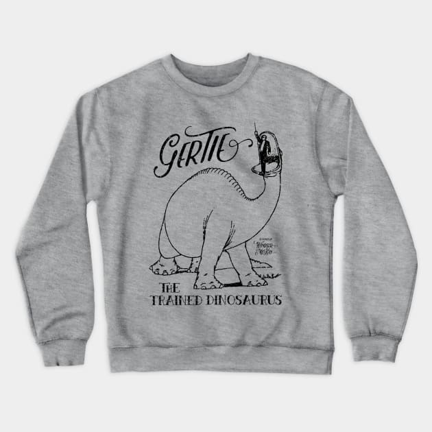 Gertie The Dinosaur Crewneck Sweatshirt by GoAwayGreen